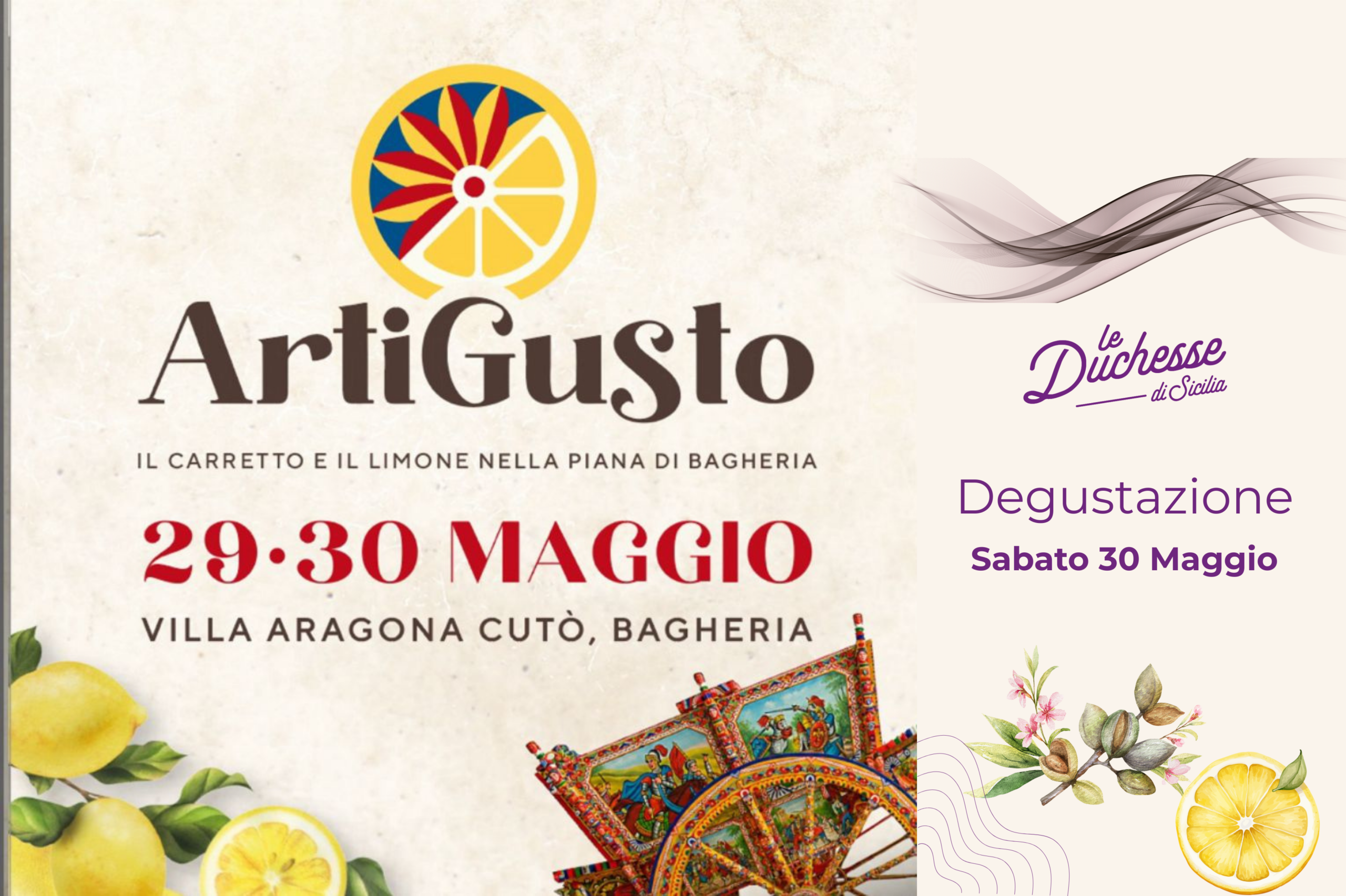 ArtiGusto a Bagheria: Le Duchesse di Sicilia portano due novità nella tradizione della pasticceria alla mandorla